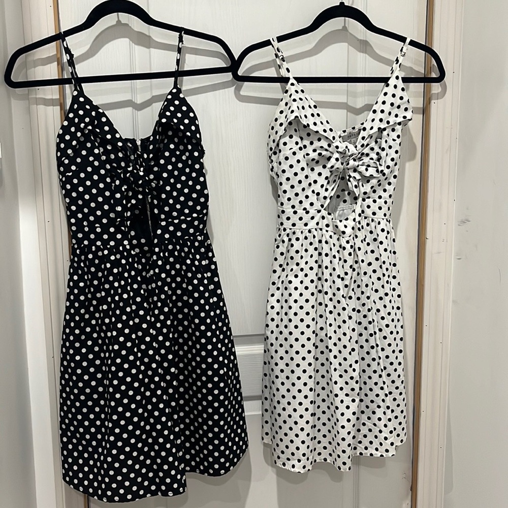 1950 dresses black and white both in Large.